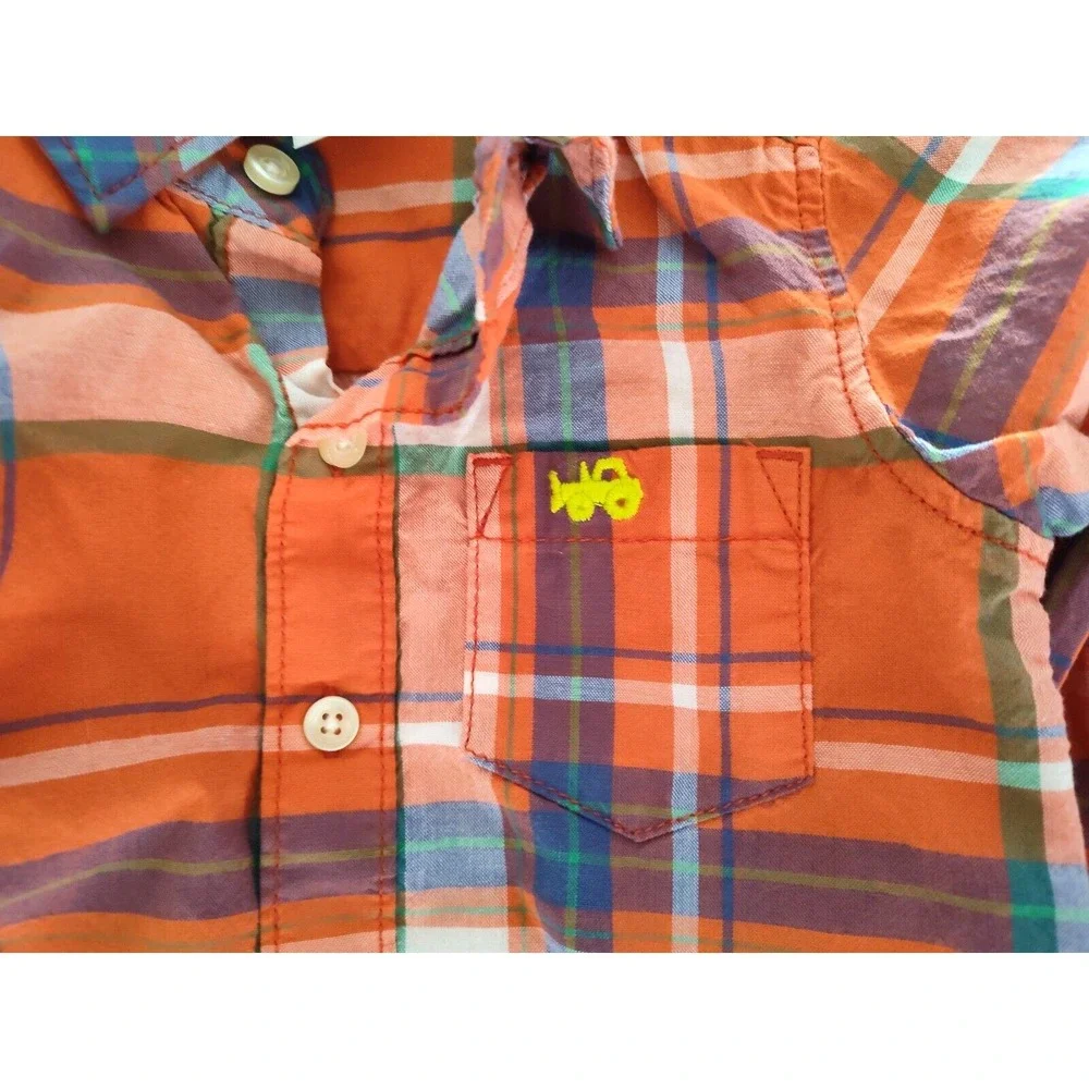 Carter's Koala Kids Old Navy 12 18 Mos Collared Button‎ Down Shirt Lot Boy Plaid